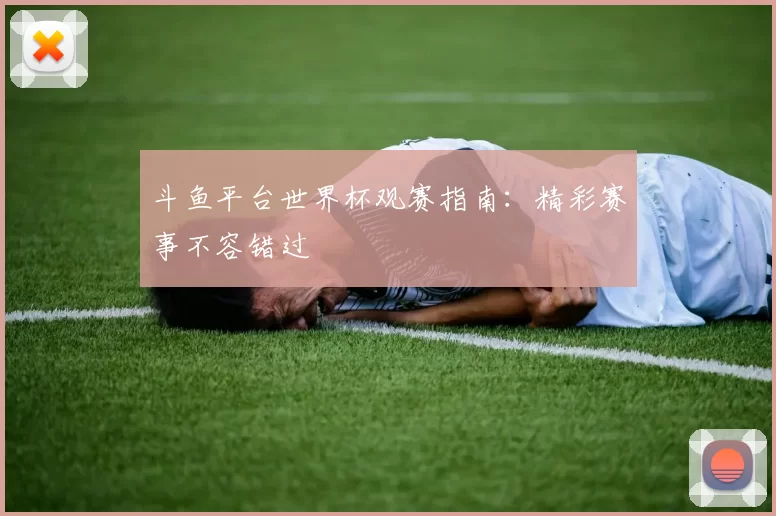 斗鱼平台世界杯观赛指南:精彩赛事不容错过