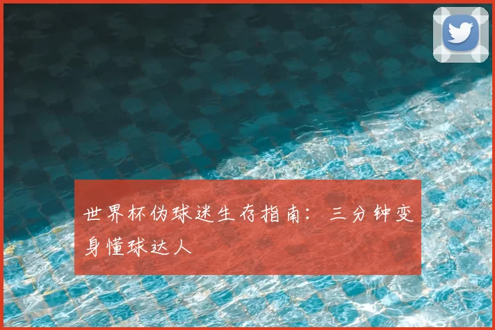 世界杯伪球迷生存指南:三分钟变身懂球达人