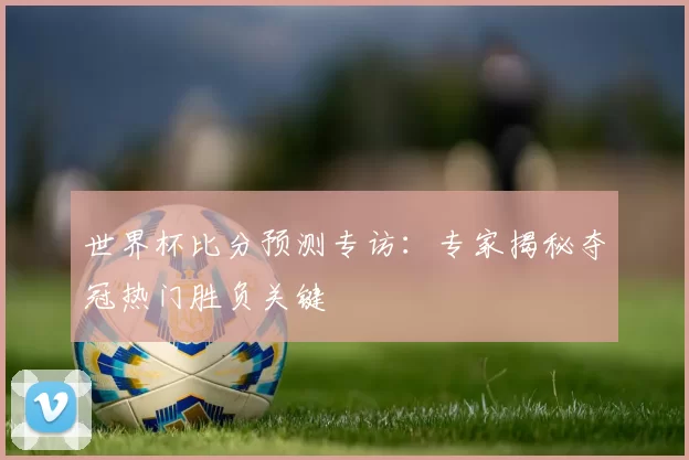 世界杯比分预测专访:专家揭秘夺冠热门胜负关键