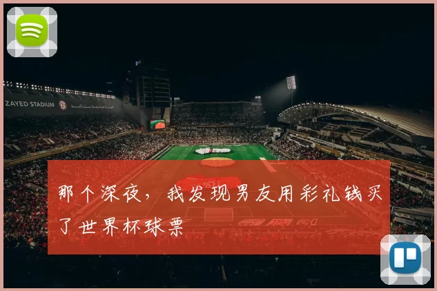 那个深夜,我发现男友用彩礼钱买了世界杯球票